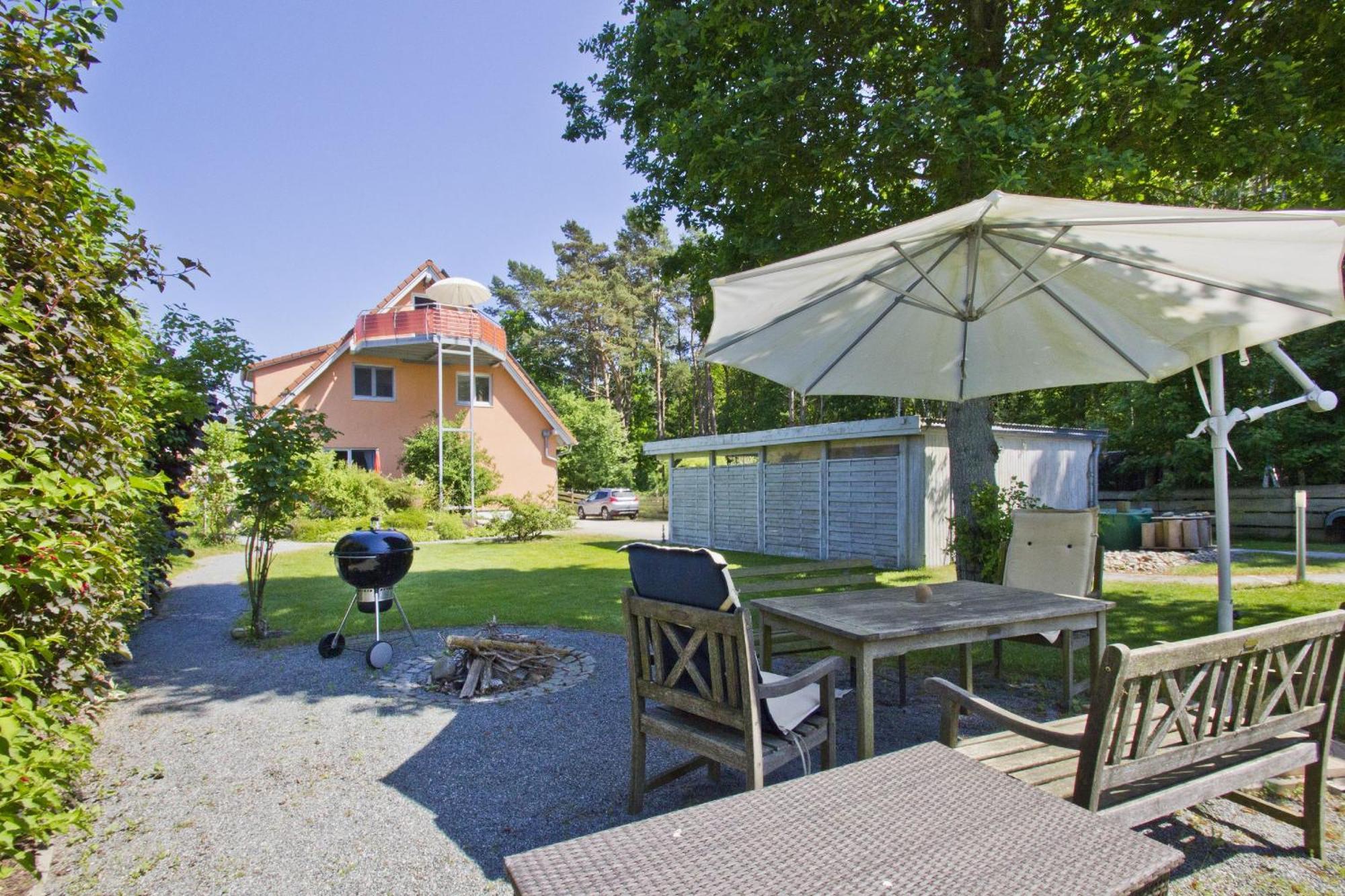 Fewo Am Wald Fewo 03 - Balkon, Gartennutzung, Sauna Glowe Exterior foto